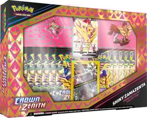 Image of Pokémon TCG: Crown Zenith Shiny Zacian/Zamazenta Figure Collection Box