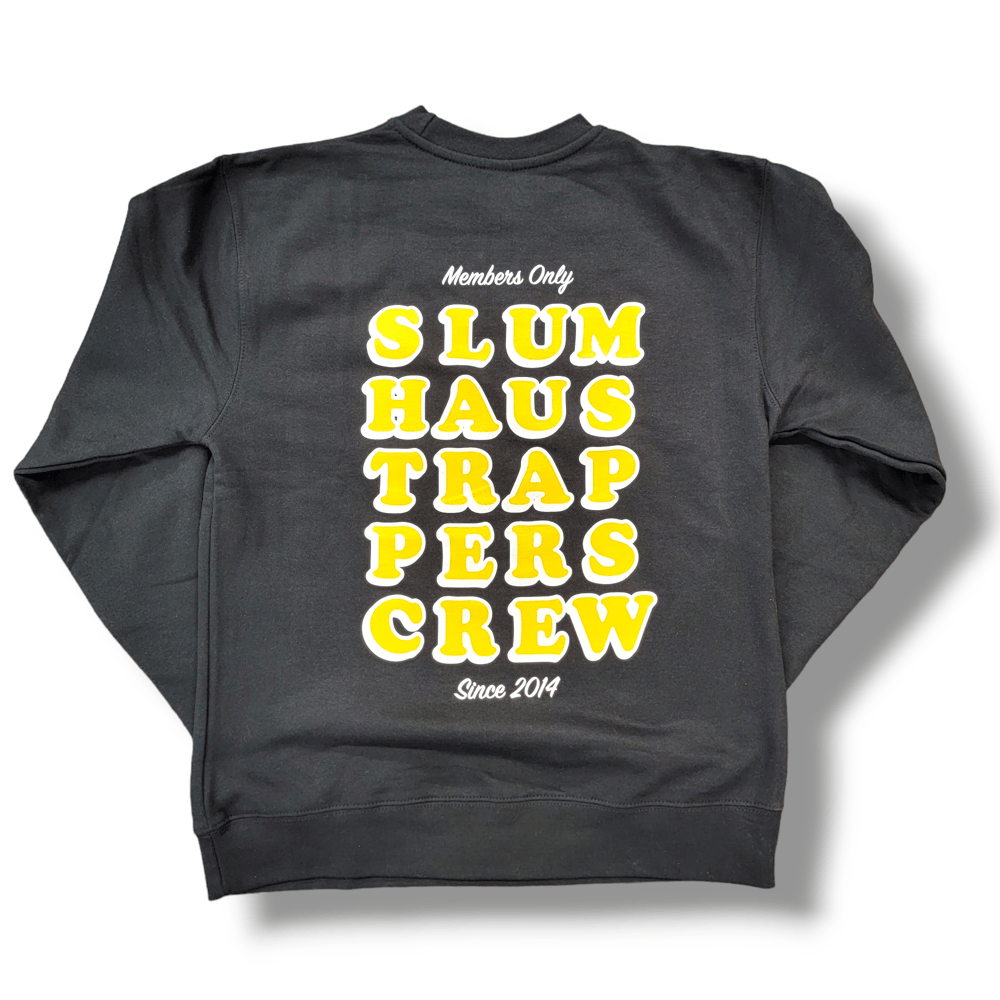 Trappers Crew fleece sweater black