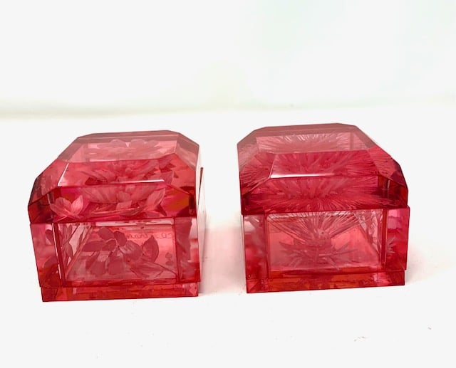 Image of Jumbo Mini Lucite Boxes-Hot Pink