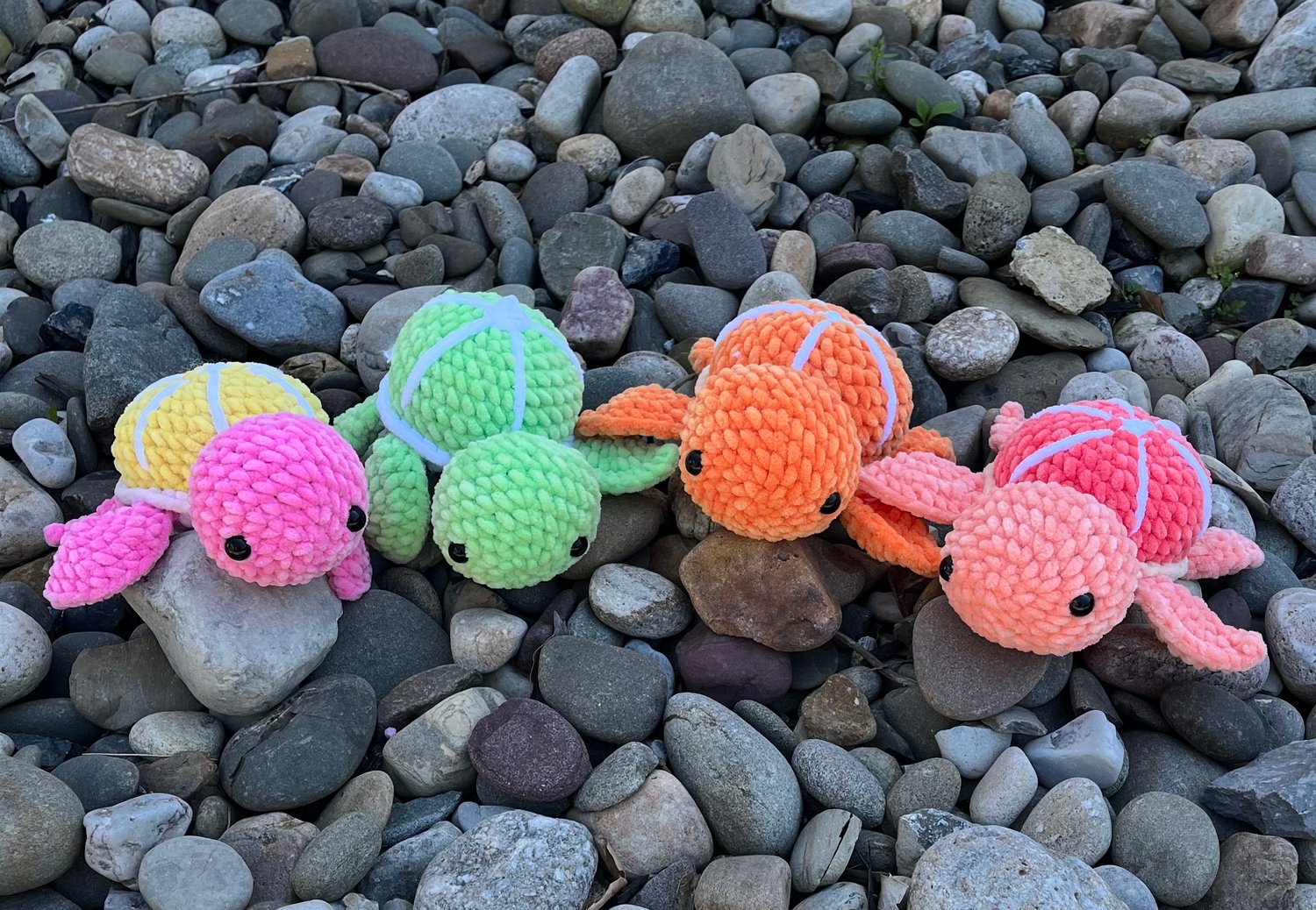 Image of Crochet Plush Fruit Turtles