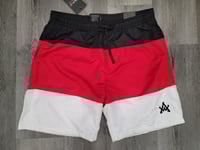 Agresivo Versatile Casual Swim shorts - Black/Red/White