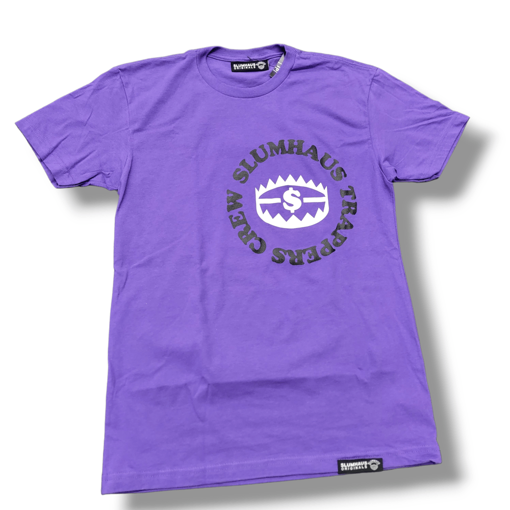 Trappers Crew tee purple