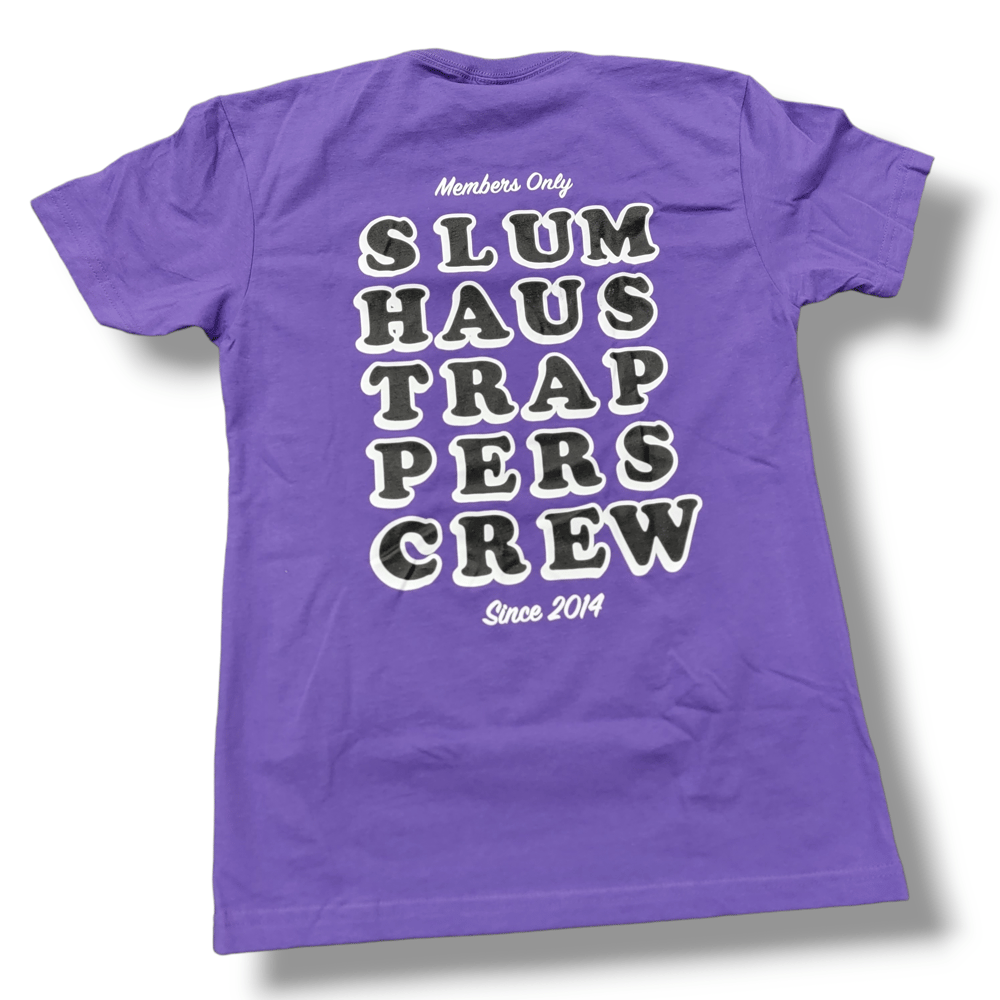 Trappers Crew tee purple