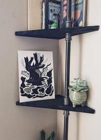 Image 3 of Inky Ghost Cats - 8" x 11" Art Print by Allie