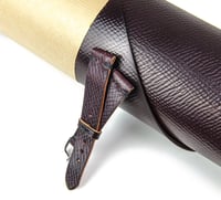 Image 2 of Russian Grain Shell Cordovan unlined classic watch strap with stop stitch