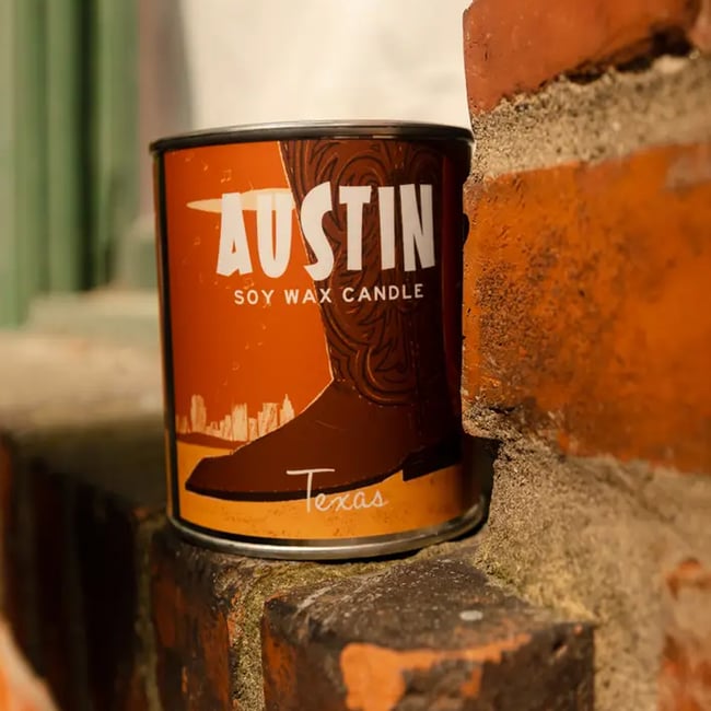 Austin Texas Soy Wax Candle