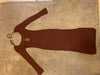 Crocheted Dark Brown Dress