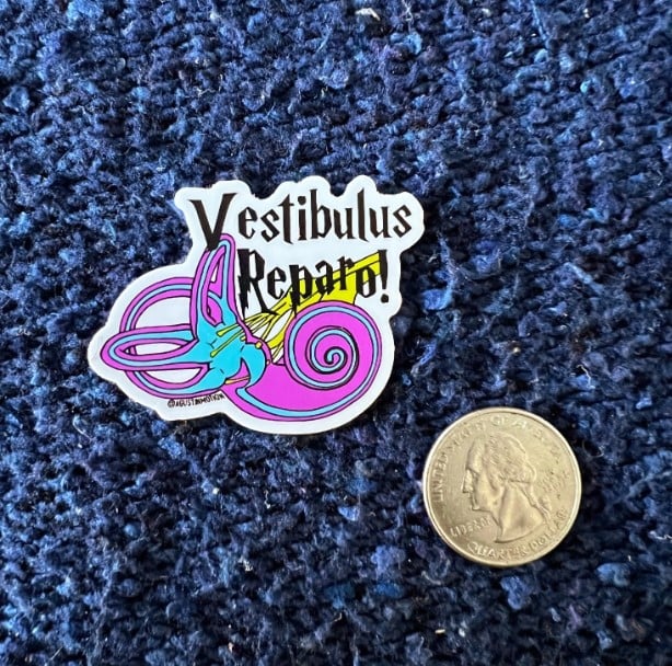 Image of Vestibulus Reparo! Sticker, Neuro PT Sticker