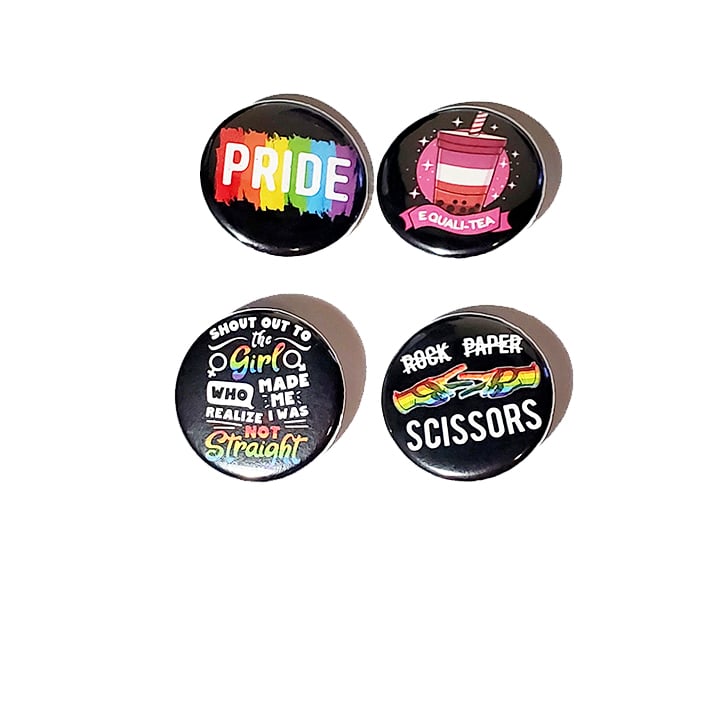 4 Pack Lesbian Buttons