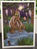 5" x 7" Giclee Art Print - Cypress Swamp Monster