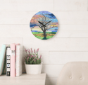 Swansong Splendor Acrylic Glass Clock
