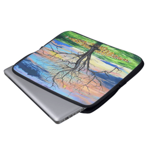 Image of Swansong Splendor Neoprene Laptop Sleeve