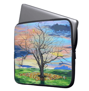 Image of Swansong Splendor Neoprene Laptop Sleeve