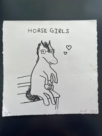 Horse Girls Print by Mack