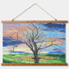 Swansong Splendor Wood Topped Wall Tapestry 
