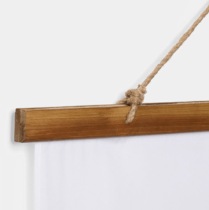 Image of Swansong Splendor Wood Topped Wall Tapestry