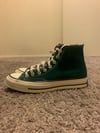 Dark Green High Top Converse