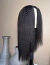 Clip- On Kinky Straight Wig