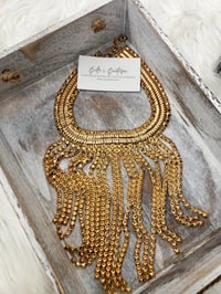 Image 1 of Gold Statement Necklace 