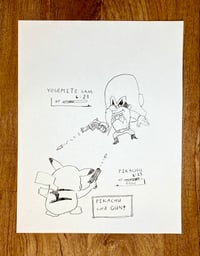 “pikachu used gun” print