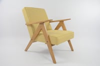 Image 1 of Fauteuil KOMPAS jaune chiné