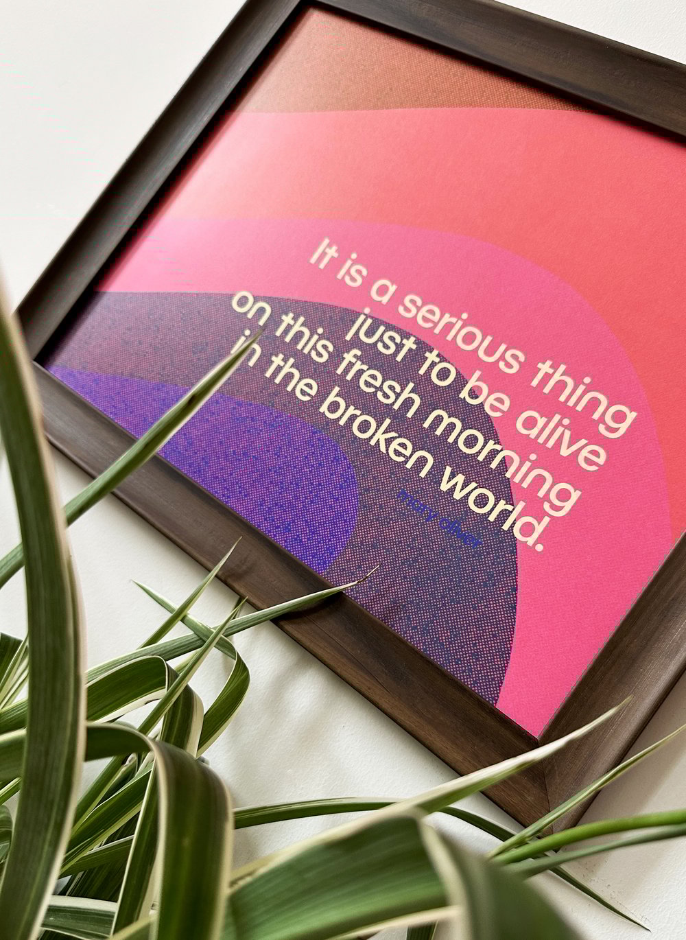 Invitation by Mary Oliver-11 x 14 print
