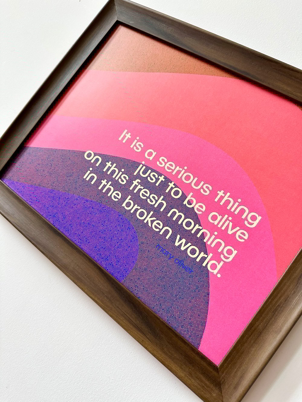 Invitation by Mary Oliver-11 x 14 print