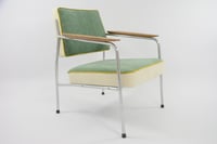 Image 1 of Fauteuils chromés tricolores mint