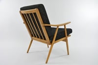 Image 2 of Fauteuil Boomerang noir chiné