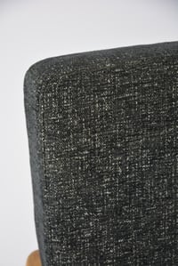 Image 5 of Fauteuil Boomerang noir chiné