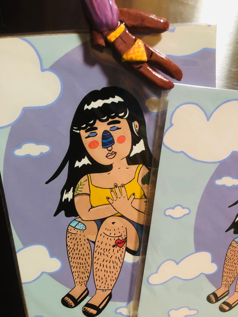 Image of Head in the Clouds Girl print