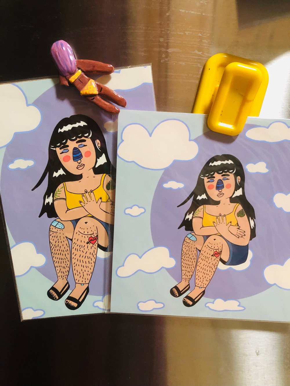Image of Head in the Clouds Girl print