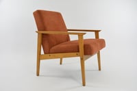 Image 1 of Fauteuil bouclette terracotta 
