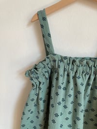 Image 2 of Sunny Dress- sea green cross