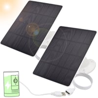 RSZBUMY Solar Panel Compatible with Ring Stick Up Cam Battery 2nd/3rd Generation, Compatible with Ar