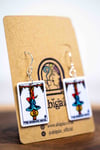  THE HANGED MAN // Tarot Card // Earrings 