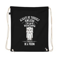 Image 3 of Organic cotton drawstring bag. Be a Viking!