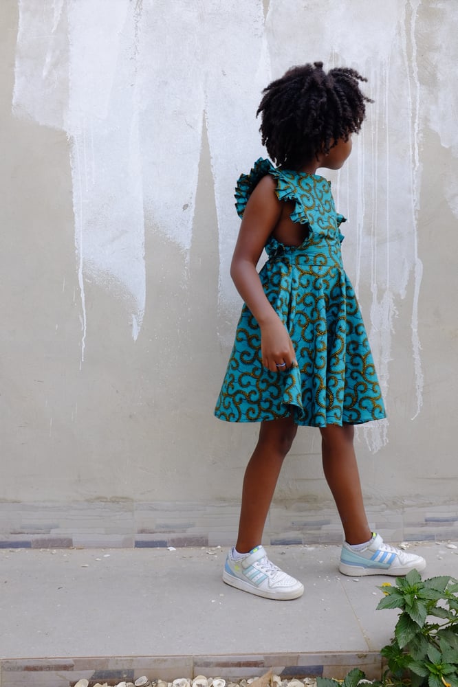 Image of Ada dress in Emerald Vines