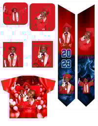 Image 2 of 3D Sublimation Graduate T-Shirts & Stoles