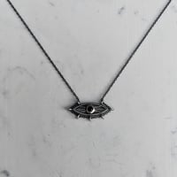 Deco Eye Chain Halo Necklace