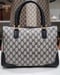 Image of Vtg Gucci Blue Monogram Satchel Bag