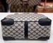 Image of Vtg Gucci Blue Monogram Satchel Bag