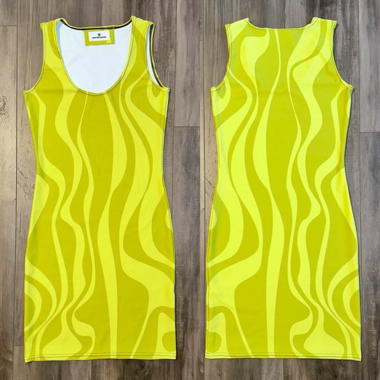 "Lime Sublime" Graphic Tank Dress