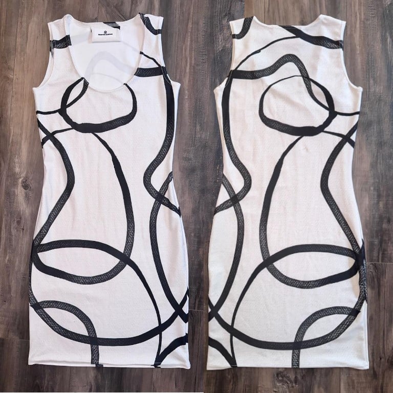 "Strung Out" Graphic Tank Dress