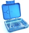 Large leakproof bento lunch box - Convertible glitter blue **NEW DESIGN**