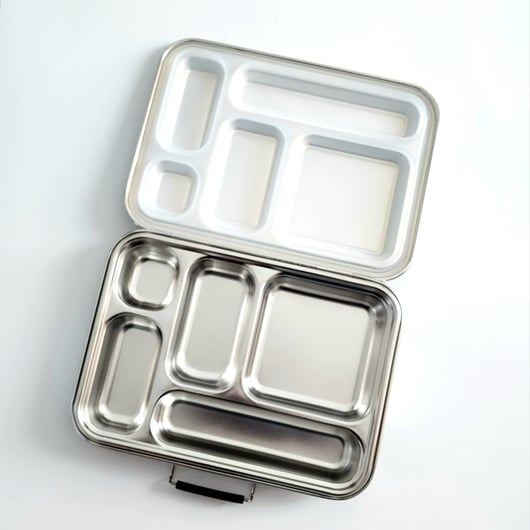 **SPECIAL** Stainless steel bento lunch box 5C white **NEW AND IMPROVED ...