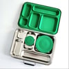 Stainless steel bento lunch box 5C green