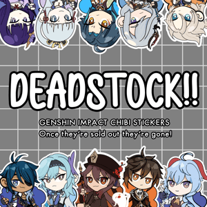 Image of DEADSTOCK Genshin Impact Chibi Stickers