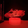 3D Illusion Lamp USB LED Race Car Night Light 7 Color Changing Bedroom Decor 