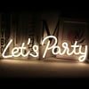 "Lets Party" LED Neon Sign